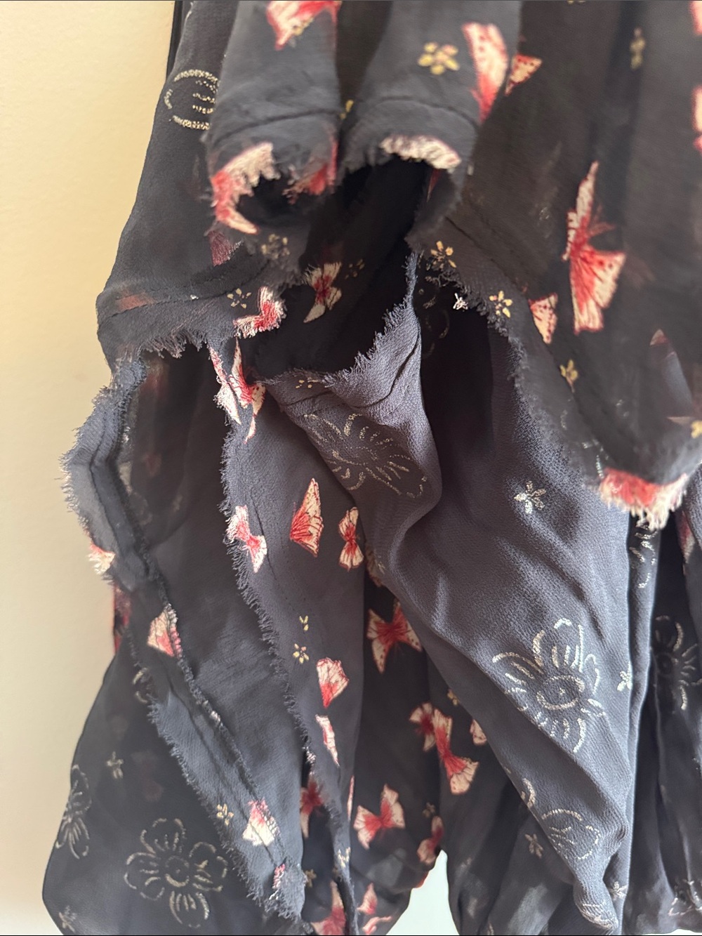 Free People Viceroy Embroidered Sheer Maxi Dress large boho festival - Picture 11 of 11